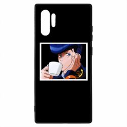 Чехол для Samsung Note 10 Plus Higashikata Josuke drinking tea - PrintSalon