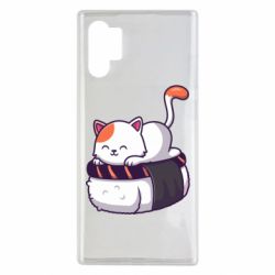 Чехол для Samsung Note 10 Plus Котик. Суши-кровать - PrintSalon