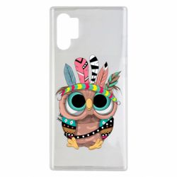 Чехол для Samsung Note 10 Plus Little owl with feathers - PrintSalon