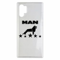 Чехол для Samsung Note 10 Plus Man lion and stars - PrintSalon