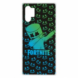 Чехол для Samsung Note 10 Plus Marshmello Fortnite Dab Neon - PrintSalon