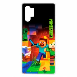 Чехол для Samsung Note 10 Plus Майнкрафт - PrintSalon