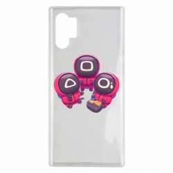 Чехол для Samsung Note 10 Plus Милые солдаты из игры в кальмара - PrintSalon