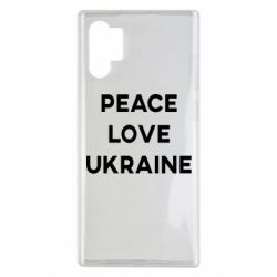 Чехол для Samsung Note 10 Plus Мир, любовь, Украина - PrintSalon