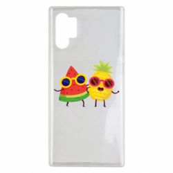 Чехол для Samsung Note 10 Plus Pineapple with watermelon - PrintSalon