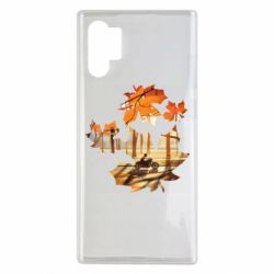 Чехол для Samsung Note 10 Plus Проезжая осень - PrintSalon