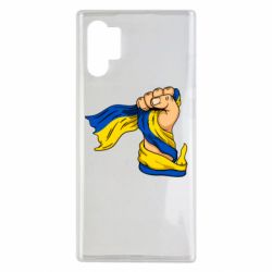 Чехол для Samsung Note 10 Plus Рука с украинским флагом - PrintSalon