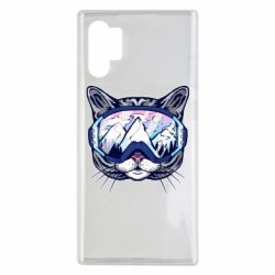 Чехол для Samsung Note 10 Plus Snowboard Cat - PrintSalon