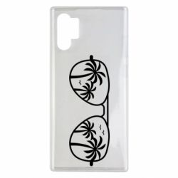 Чехол для Samsung Note 10 Plus Sunglasses And Palm Trees - PrintSalon
