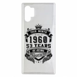 Чехол для Samsung Note 10 Plus Ваш месяц, год рождения (на английском) - PrintSalon