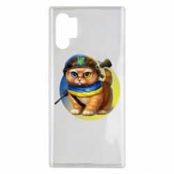 Чехол для Samsung Note 10 Plus Военный котик - PrintSalon