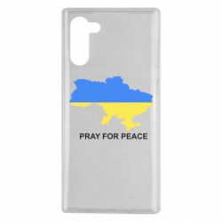 Чехол для Samsung Note 10 Pray for peace - PrintSalon