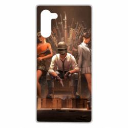 Чехол для Samsung Note 10 Pubg on the throne - PrintSalon