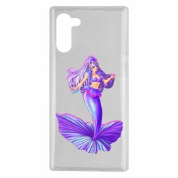 Чехол для Samsung Note 10 Purple Mermaid Barbie - PrintSalon
