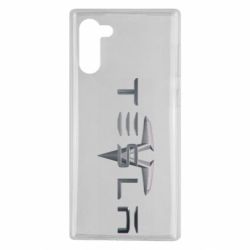 Чехол для Samsung Note 10 Tesla Car logo - PrintSalon