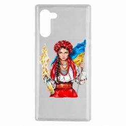 Чехол для Samsung Note 10 Украинская девушка в венку - PrintSalon