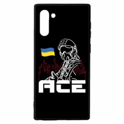 Чехол для Samsung Note 10 Украинский летчик - PrintSalon