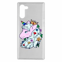 Чехол для Samsung Note 10 Unicorn Princess - PrintSalon