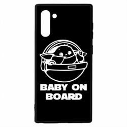 Чехол для Samsung Note 10 Вaby on board - PrintSalon