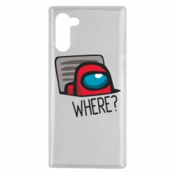 Чехол для Samsung Note 10 Where? ( Among Us ) - PrintSalon