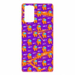 Чехол для Samsung Note 20 Among Us and grunge background - PrintSalon