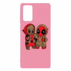 Чехол для Samsung Note 20 Baby Groot And Deadpool - PrintSalon