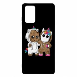Чехол для Samsung Note 20 Baby Groot And Unicorn - PrintSalon