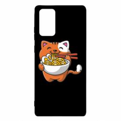 Чехол для Samsung Note 20 Cat and Ramen - PrintSalon