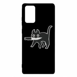 Чехол для Samsung Note 20 Cat with a knife - PrintSalon