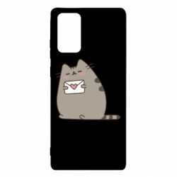 Чехол для Samsung Note 20 Cat with a letter - PrintSalon