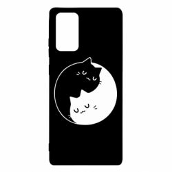 Чехол для Samsung Note 20 Cute yin yang cats - PrintSalon