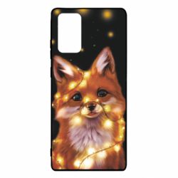 Чохол для Samsung Note 20 Fox And Christmas Lights - PrintSalon