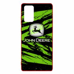 Чохол для Samsung Note 20 John Deere and green background - PrintSalon