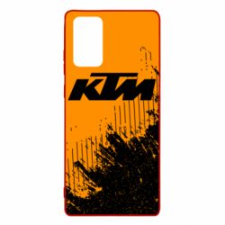 Чехол для Samsung Note 20 KTM and grunge background - PrintSalon