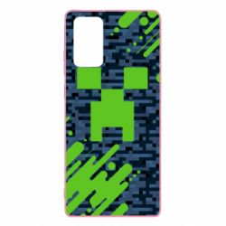 Чехол для Samsung Note 20 Minecraft Creeper - PrintSalon