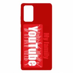 Чехол для Samsung Note 20 My family youtube - PrintSalon