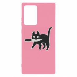 Чехол для Samsung Note 20 Ultra Cat with a knife - PrintSalon