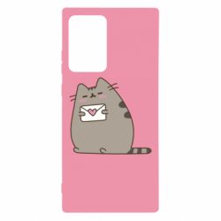 Чехол для Samsung Note 20 Ultra Cat with a letter - PrintSalon