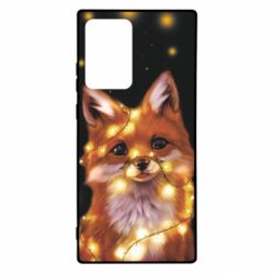 Чохол для Samsung Note 20 Ultra Fox And Christmas Lights - PrintSalon