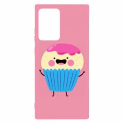 Чехол для Samsung Note 20 Ultra Funny cupcake with smile - PrintSalon