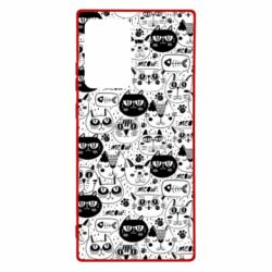 Чохол для Samsung Note 20 Ultra Коти патерн - PrintSalon