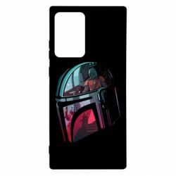 Чехол для Samsung Note 20 Ultra Mandalorian Helmet profil - PrintSalon