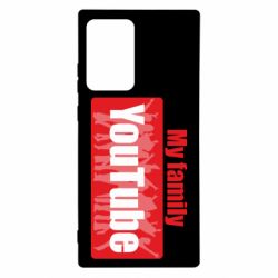 Чехол для Samsung Note 20 Ultra My family youtube - PrintSalon