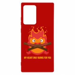 Чехол для Samsung Note 20 Ultra MY HEART ONLY  BURNS FOR YOU - PrintSalon
