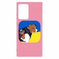 Чехол для Samsung Note 20 Ultra Патрон на фоне флага - PrintSalon