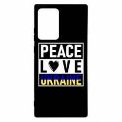 Чехол для Samsung Note 20 Ultra PEACE LOVE UKRAINE - PrintSalon