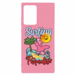 Чехол для Samsung Note 20 Ultra Surfing Paradise Flamingo - PrintSalon