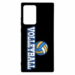 Чехол для Samsung Note 20 Ultra Volleyball text and ball - PrintSalon
