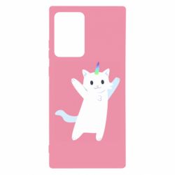 Чехол для Samsung Note 20 Ultra White cheerful cat - PrintSalon