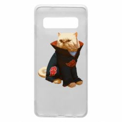 Чехол для Samsung S10 Akatsuki angry cat - PrintSalon